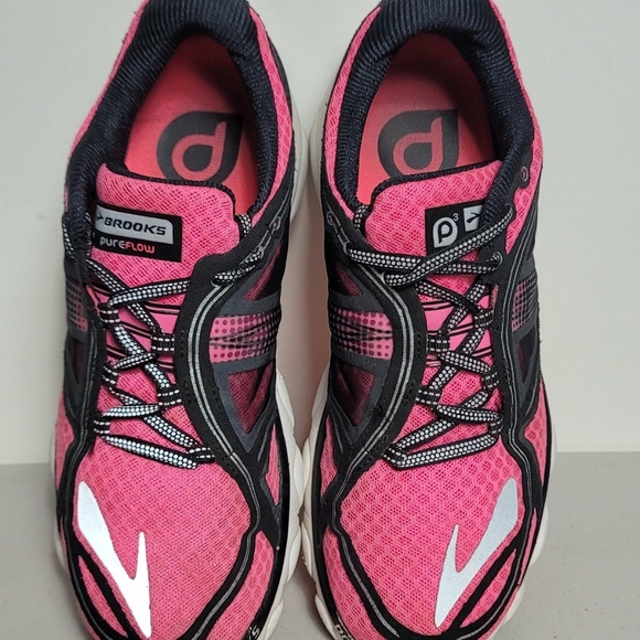Brooks Pureflow 3 1201551B618 Pink Running Shoes Sneakers Womens Size 8.5B - Picture 5 of 7